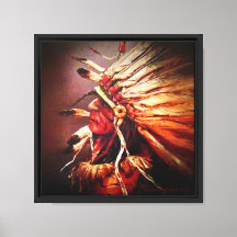 "Ciel du soir" Toile étirée de Kiowa Chief