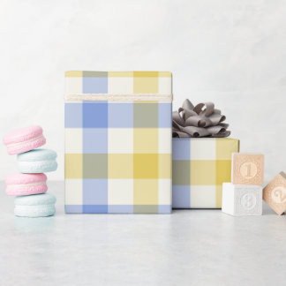 Ciel Gingham - Papier cadeau