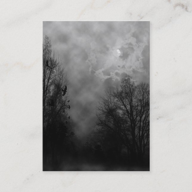 Ciel hanté avec Carte de visite Ravens (Devant)