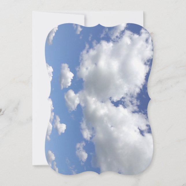 Ciel lumineux, joyeuse invitation d'anniversaire (Devant)