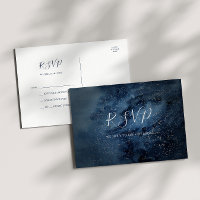 Ciel nocturne céleste | Carte postale RSVP pour ma
