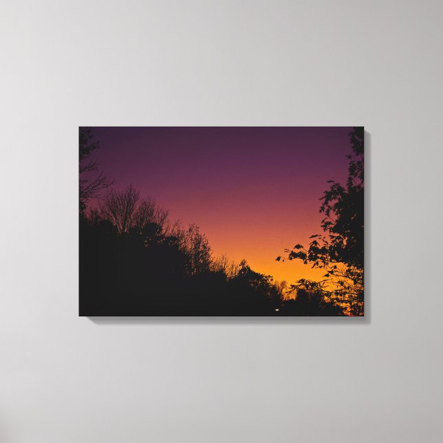 Ciel nocturne d'automne sur toile par RoseWrites (Recto)