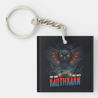 Ciel nocturne de Mothman avec éclairage de voiture