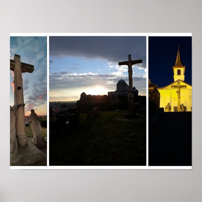 Ciel nocturne d'Esztergom. Affiche (Devant)