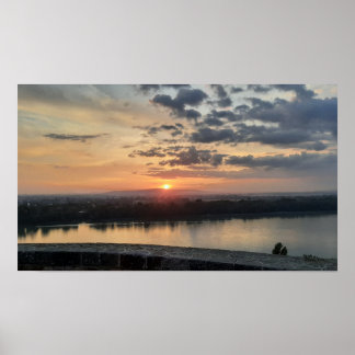 Ciel nocturne Esztergom. Affiche