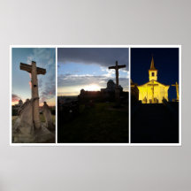 Ciel nocturne Esztergom. Affiche