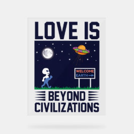 Ciel nocturne et espace avec alien et vaisseau spa