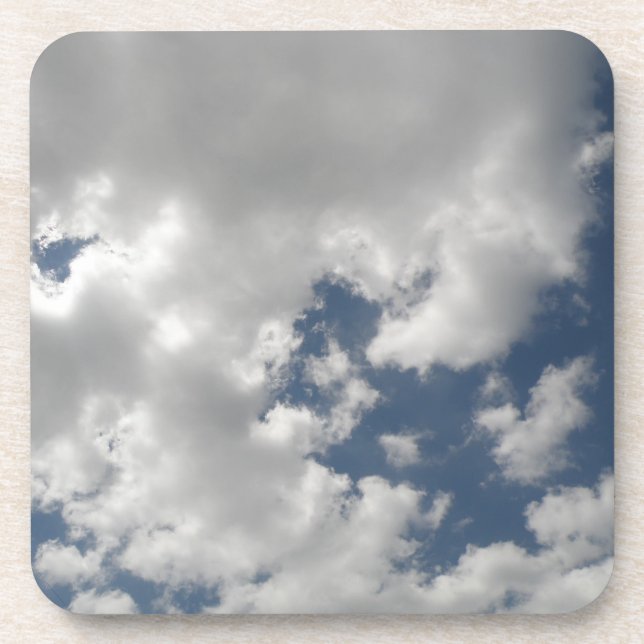 Ciel nuageux Dessous de verre de liège (Devant)