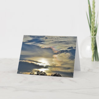 Ciel Opal - Carte 5 X 7, vide à l'intérieur