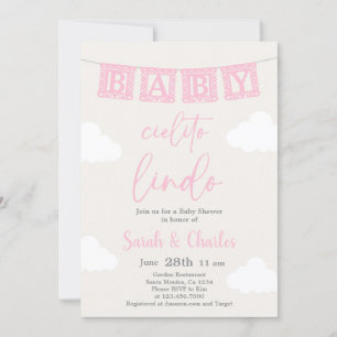 Cielito Lindo Baby shower Invitation fille