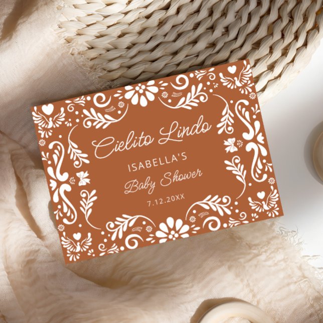 Cielito Lindo Baby shower mexicain Carte de remerc (Créateur téléchargé)