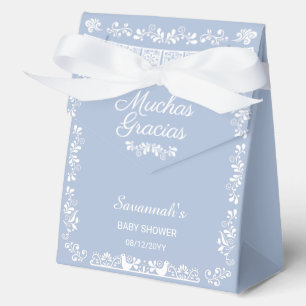 Cielito Lindo Blaues Babyshower Muchas Gracias Geschenkschachtel