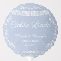 Cielito Lindo Blaues Papel Picado Baby Shower