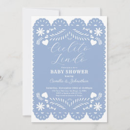 Cielito Lindo Blue Baby Dusche Einladung
