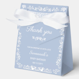Cielito Lindo Blue Baby Shower Favor Box Geschenkschachtel