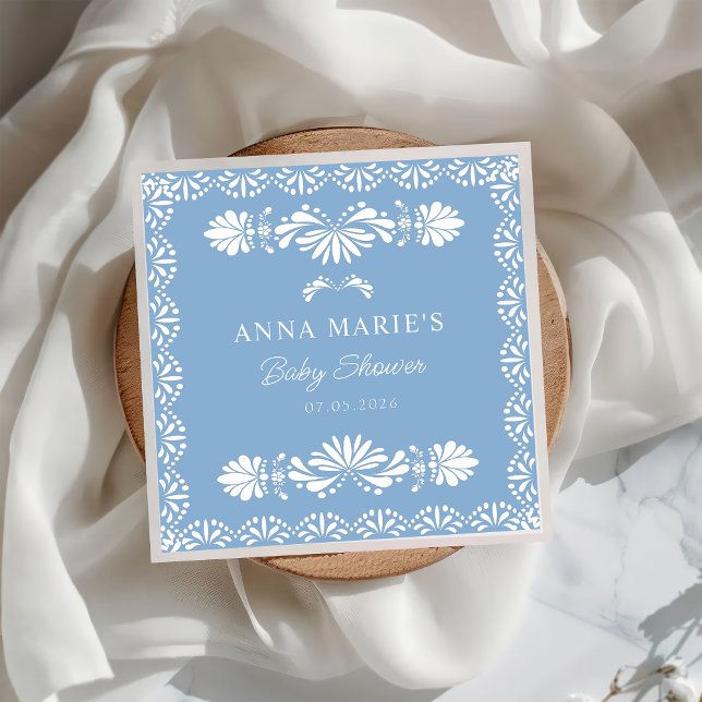 Cielito Lindo Blue Mexican baby Dusche Napkin Serviette (Von Creator hochgeladen)