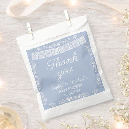 Cielito Lindo Blue Papel Picado Baby Shower Geschenktütchen