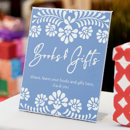 Cielito lindo Dusty Blue Baby Duschgeschenktisch Sockelschild