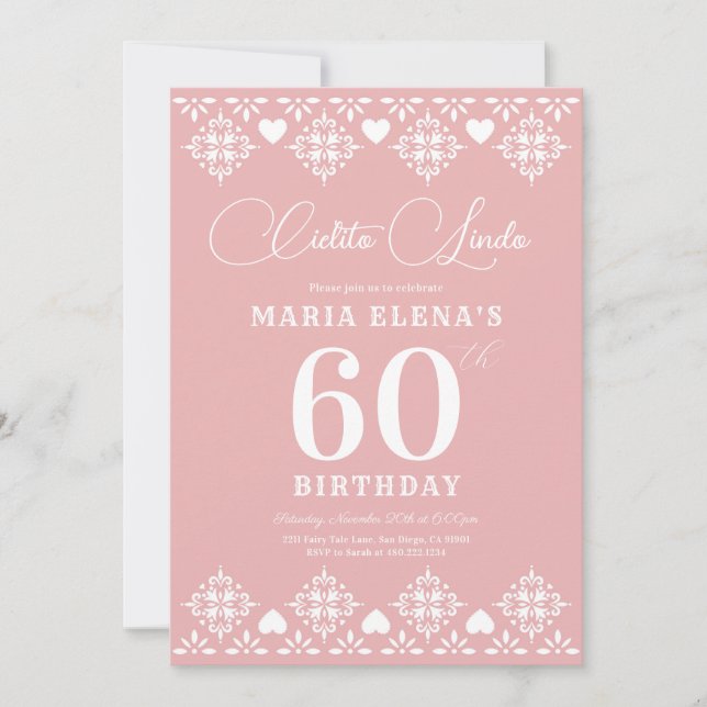 Cielito Lindo Jalon Anniversaire Fête Invitation (Devant)