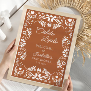 Cielito Lindo Mexican Baby Dusche Willkommen Poster