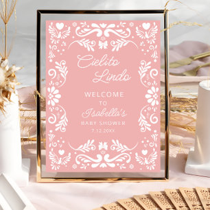 Cielito Lindo Mexican Baby Dusche Willkommen Poster