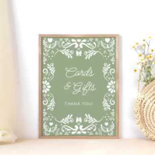 Cielito Lindo Mexican Baby Duschkarten und Geschen Poster