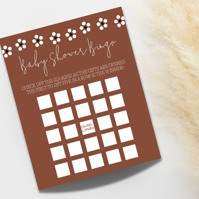 Cielito Lindo Mexican Baby Shower Bingo Came Card (Von Creator hochgeladen)