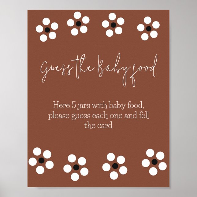 Cielito Lindo Mexican Baby Shower Guess Game Poster (Vorne)