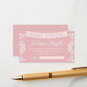 Cielito Lindo Mexican Baby Shower Windel-Raffle Begleitkarte
