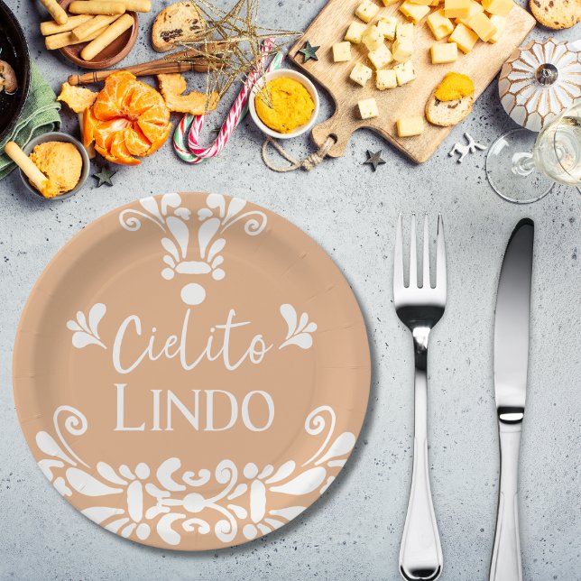 Cielito Lindo Mexican Fiesta Neutral Baby Dusche Pappteller (Von Creator hochgeladen)