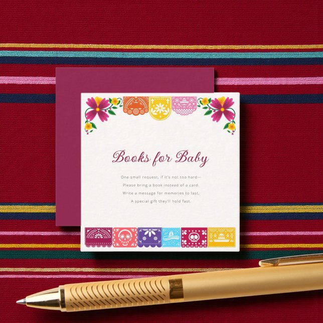 Cielito Lindo Mexican Papel Picado Folk Art Fiesta Begleitkarte (Von Creator hochgeladen)