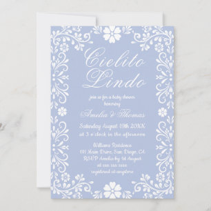 Cielito Lindo Periwinkle Mexican Baby Shower Einladung