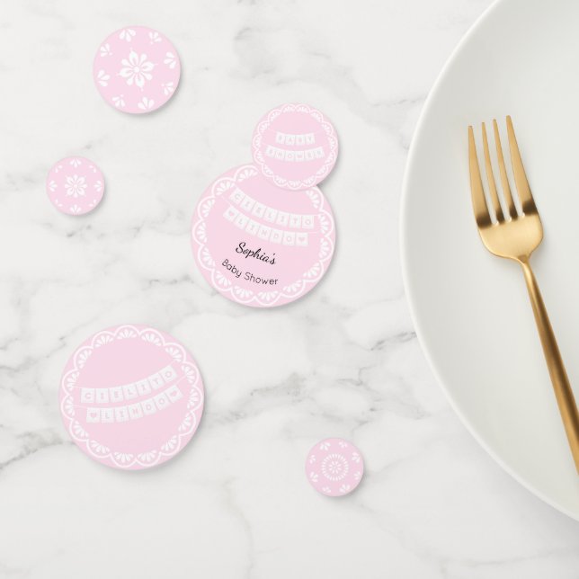 Cielito Lindo Pink Baby Showtisch Confetti Konfetti (Gruppe)