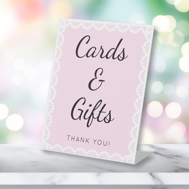 Cielito Lindo Pink Cards & Gifts Babydusche Sockelschild (Von Creator hochgeladen)