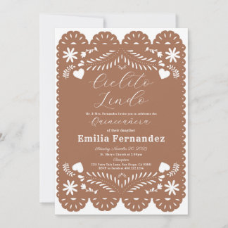 Cielito Lindo Quinceanera Invitation Anniversaire