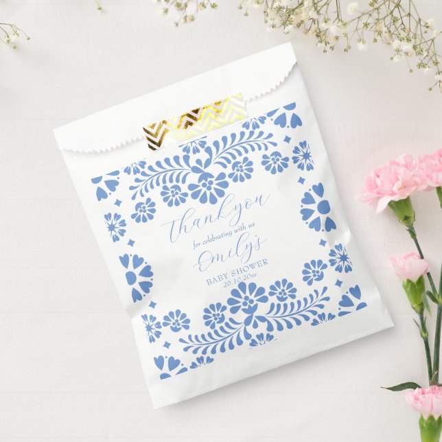Cielito lindo staubblaue mexikanische Babydusche Geschenktütchen (Versiegelt)