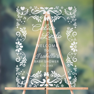 Cielito Lindo Talavera Mexican Baby Shower Willkom Acrylschild