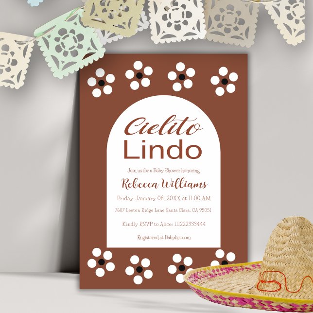 Cielito Lindo Talavera Mexican Fiesta Baby Shower Einladung (Von Creator hochgeladen)