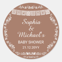 Cielito Lindo Terrakotta-Papel-Picado-Baby-Shower