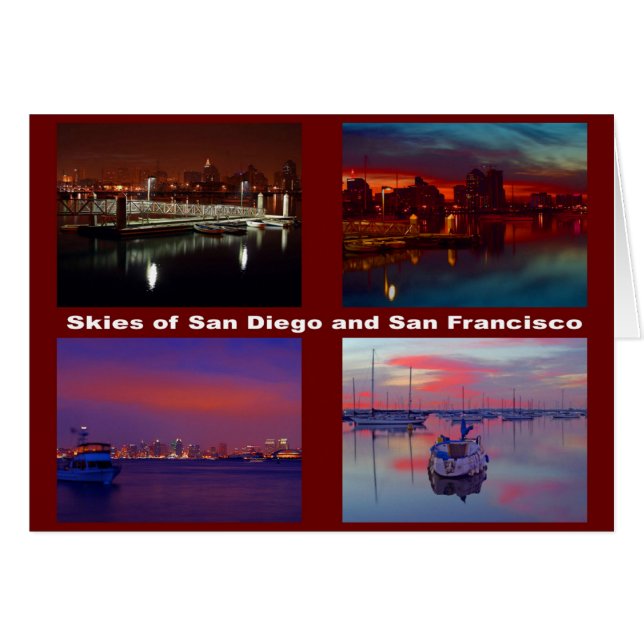 Ciels de San Diego et San Francisco (Devant horizontal)