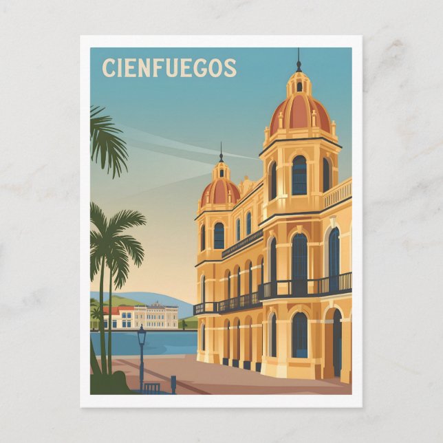 Cienfuegos Kuba Vintag Postkarte (Vorderseite)
