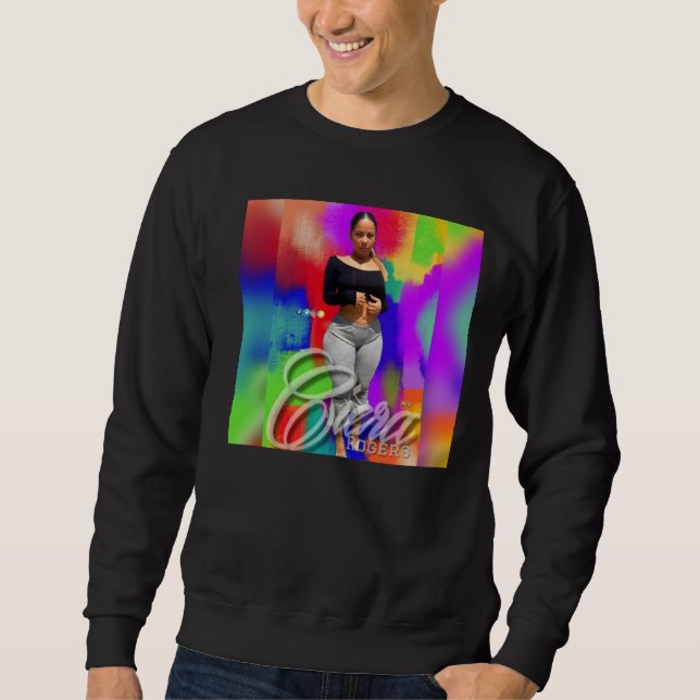 Ciera Rogers abstraktes Sweatshirt (Vorderseite)