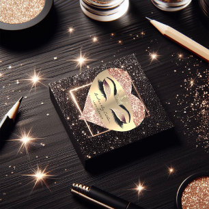 Cierra Glitzer Rose Gold Lash Crown Herz Makeup Herz-Aufkleber