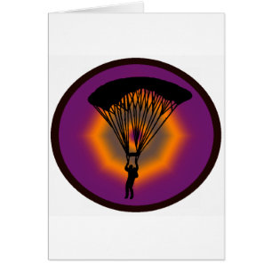 CIEUX DE POURPRE DE SKYDIVE