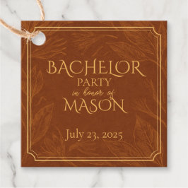 Cigar Bar Theme Bachelor Party Geschenkanhänger