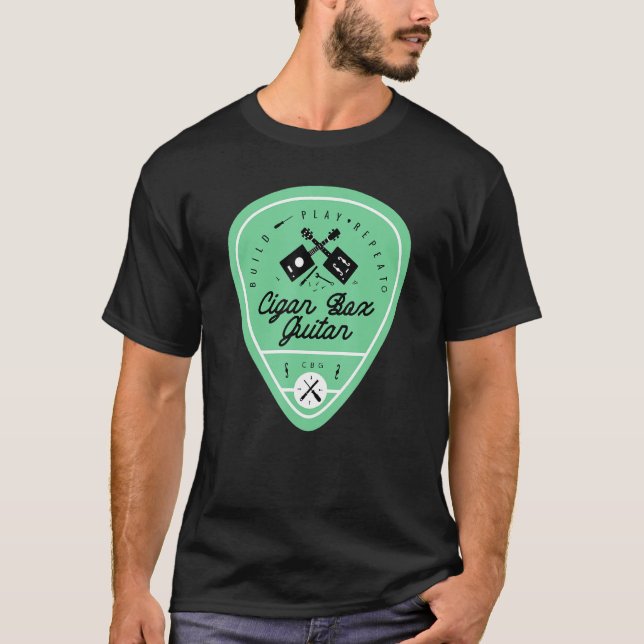 Cigar Box Gitarre Retro Gitarrist Bassist Music Lo T-Shirt (Vorderseite)