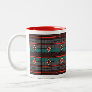 Cigar Lounge Diamant Streifen Zweifarbige Tasse