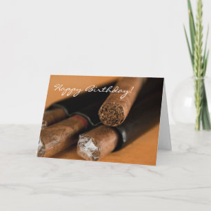 Cigar Smoker Geburtstagkarte Karte