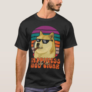 Cigar Smoker Hund mit Sonnenbrille Glück ist ein G T-Shirt
