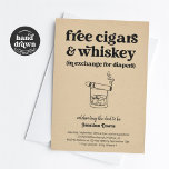 Cigar Whiskey Windeln Party Funny Men Vater Dusche Einladung<br><div class="desc">Free Cigar & Whiskey (gegen Windeln). Eine lustige Party Einladung zum Windeln,  die das Rampenlicht auf.. Zigarre und Whiskey setzt! Die Kunstwerke sind handgezeichnet.</div>